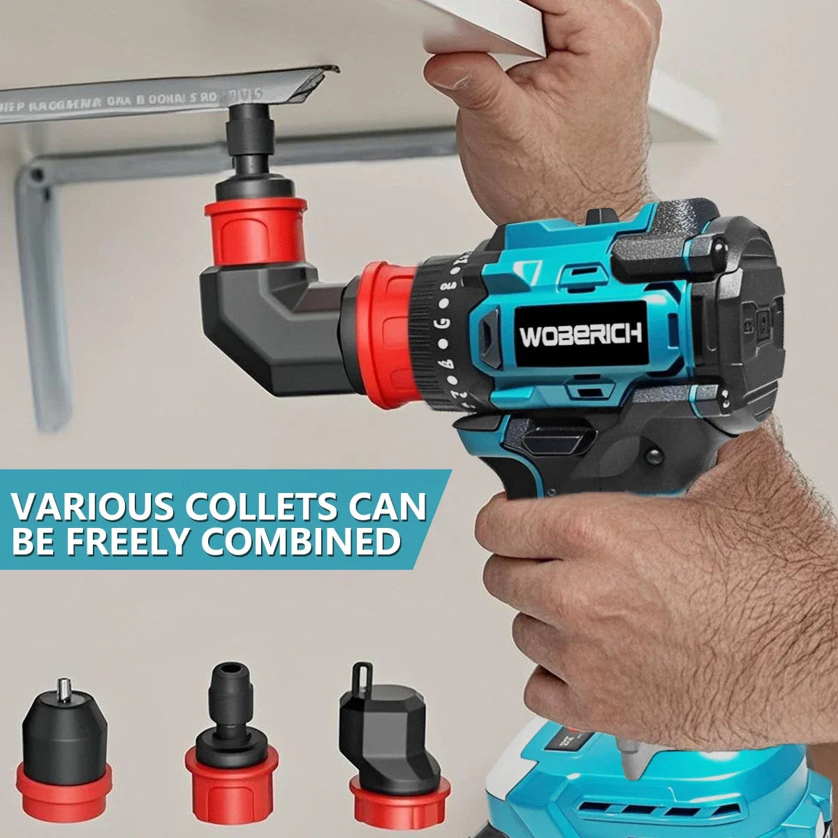10mm 21+2 Torque Brushless Electric Drill Cordless Electric Screwdriver Household Tool For Makita 18V-21V Battery（No battery）