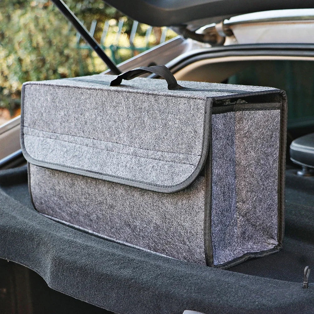 Heavy-Duty Anti-Slip Felt Car Trunk Tool Bag & Organizer