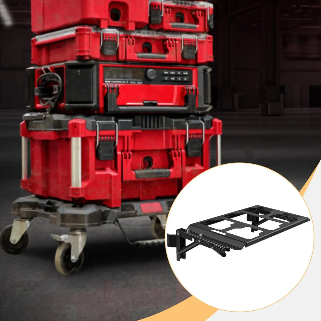 Foldable Aluminum Alloy Side Shelf Organizer for Toolboxes