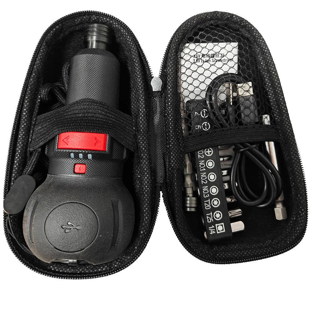 Cordless Electric Screwdriver Mini Drill 3.6V Li-ion Battery Manual and Electric USB Charging Torque Adjustment Home Tool