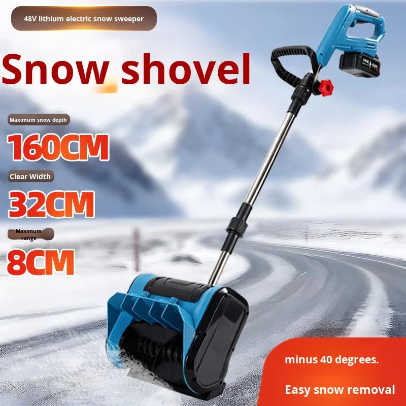 Cordless Electric Snow Shovel & Sweeper – High-Power Lithium Battery Portable Shovel