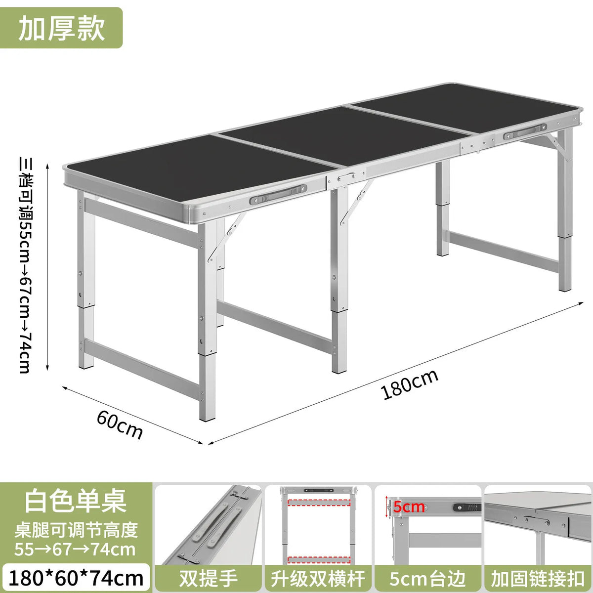 Foldable Work Table Desk Camping Side Barbecue Table Lightweight Patio Tavolo Campeggio Richiudibile Outdoor Furniture
