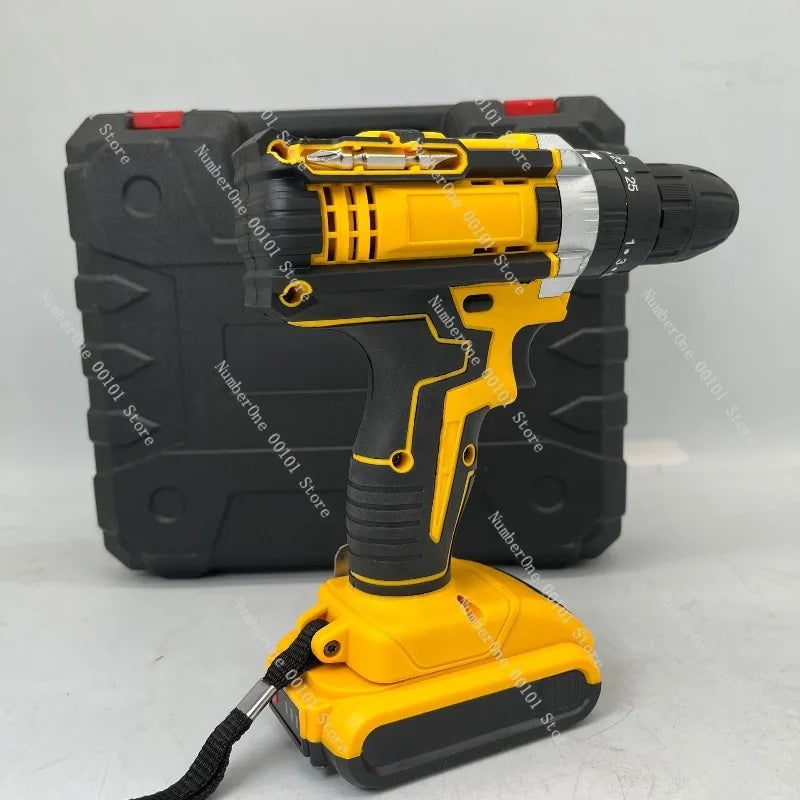 21V Lithium-Ion Drill Set: Multifunctional Cordless Kit – Hand Drill, Impact Drill for Home Use (Rechargeable)