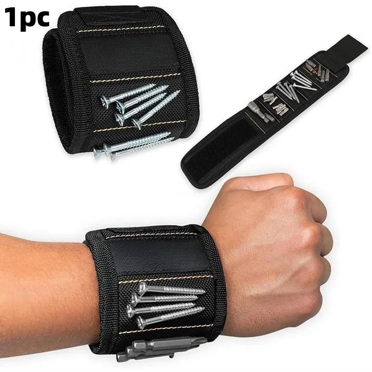 Magnetic Wristband for Holding Screws, Nails & Drill Bits, Cool Tool Gifts for Men, Dad, Husband Birthday