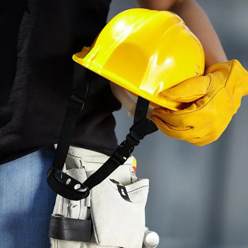 Hard Hat Chin Strap Adjustable Helmet Strap With Chin Cup Hard Hat Accessories Removable Cord For Construction Football Softball