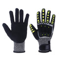 [W]Safety Anti Vibration Safety Work Gloves Wear-resistant And Cut-resistant Mechanics Protective Work Gloves