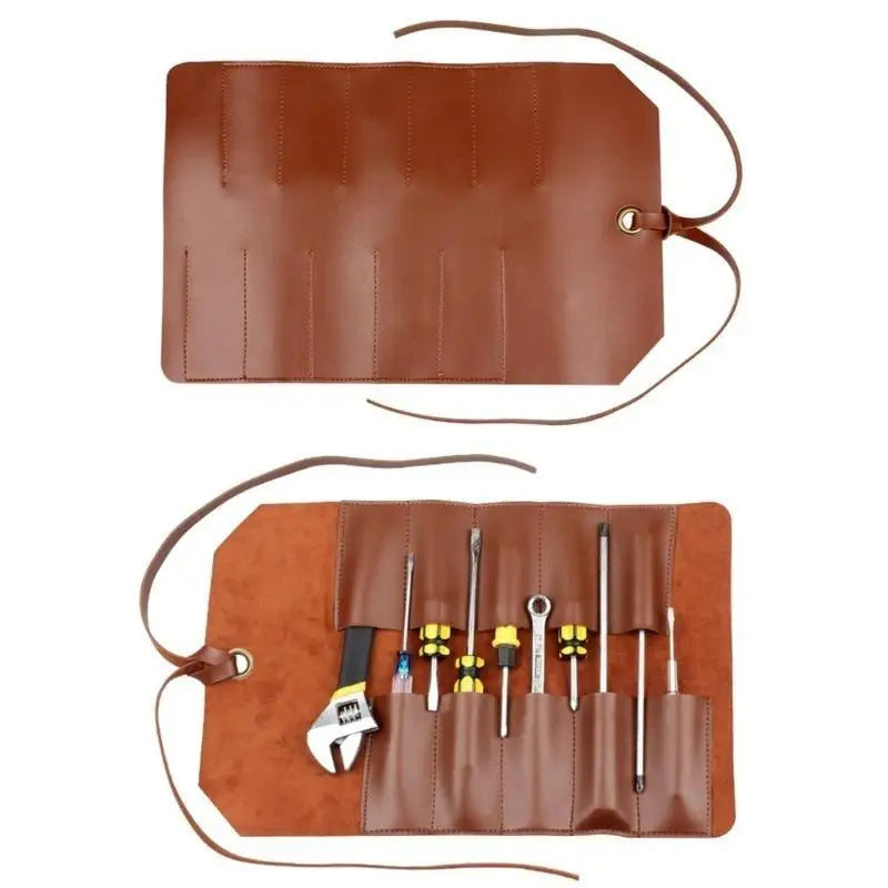 652F Large Tool Roll Up Bag Portable Workshop Storage Woodworking Tool