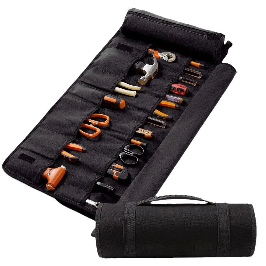 Tool Roll, Heavy Duty Tool Roll Bag Organizer, Roll Up Tool Pouch with 20+1 Pocket, Gifts for Men Father Dad Mechanic