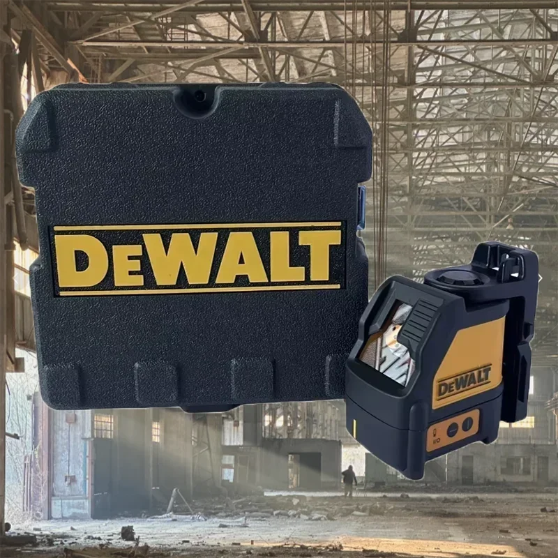 DDEWALT DW088CG Professional Green Beam Laser Level: High-Precision 2-Lines Self-Leveling Cross Line Tool
