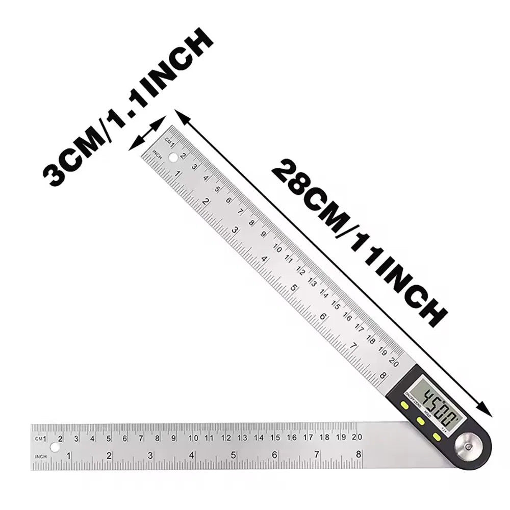 360-Degree Digital Angle Finder & Electronic Goniometer Meter