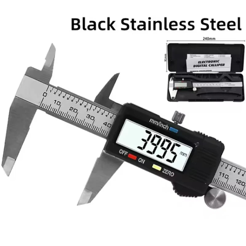 Professional 6-Inch (150mm) Stainless Steel Digital Vernier Caliper