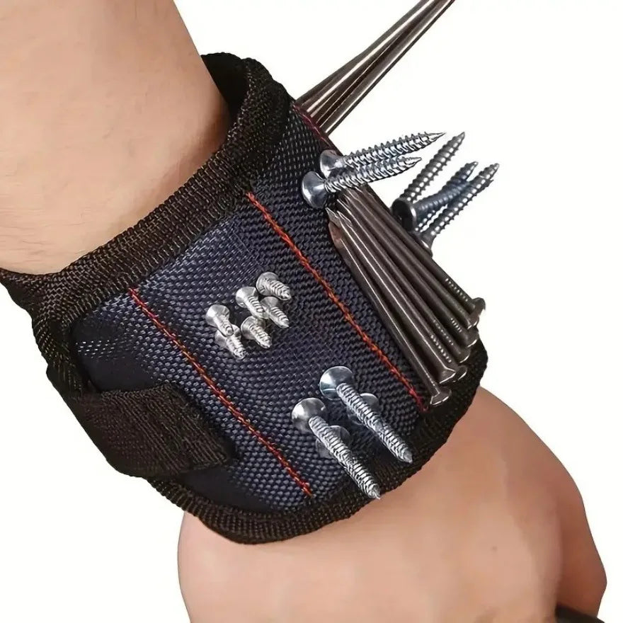 Magnetic Wristband for Holding Screws,Nails，Drilling Bits,Wrist Tool Holder Belts with Strong Magnets,Cool Gadgets for Men, wome