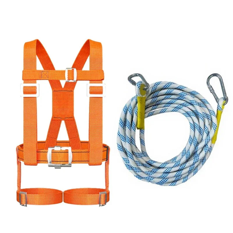 Full-Body 5-Point Fall Protection Safety Harness – Adjustable High-Altitude Work & Climbing Belt
