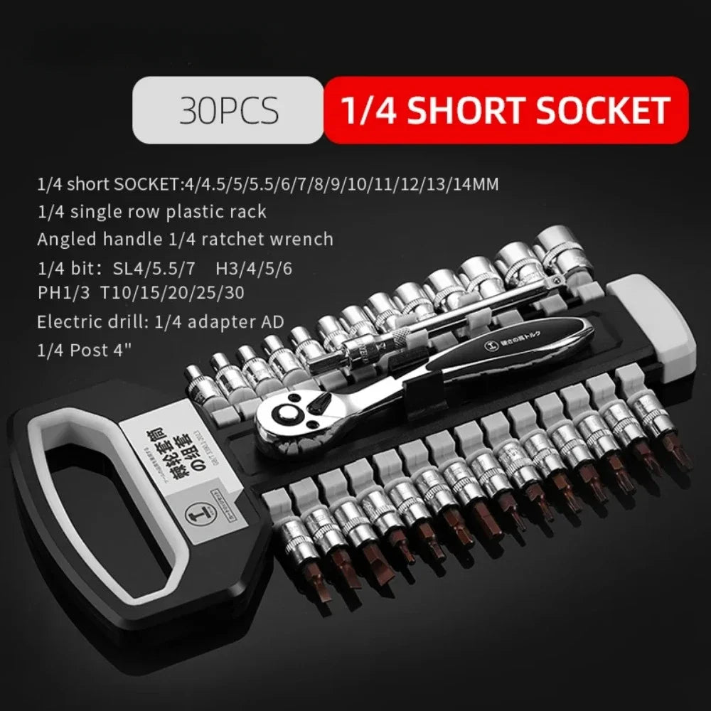 Ratchet Wrench 72 Teeth Extending Telescopic Ratchetes Socket Wrenches Tool Plate Professional Handle Tools Set Accessories