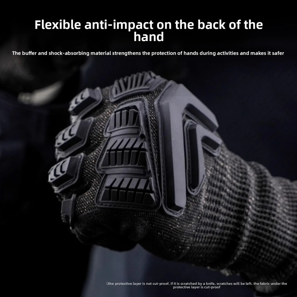 Level 5 Full Hand Cut-Resistant Gloves with Wear-Resistant TPR Patches, Touchscreen Compatibility, Slip Resistance, Cut Resistan