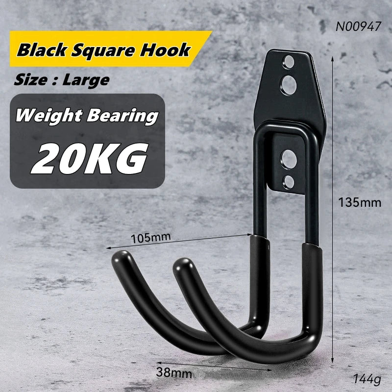 Heavy-Duty Wall Mount Garage & Garden Tool Storage Hooks