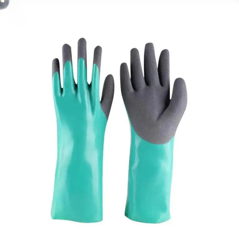 Safety Work Gloves Cut Resistant Anti-Skid Soft Rubber 1 Pair Ideal for Kitchen Washing Construction Gardening Work