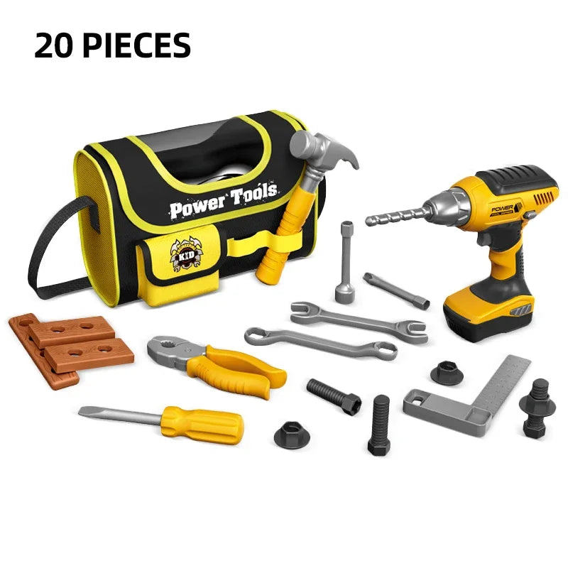 Kids Simulation Repair Tool Box Set – Educational Pretend Play Engineering Kit