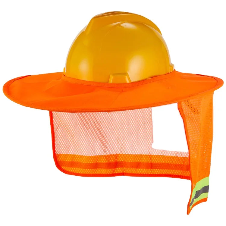 Hard Hat Sun Shade Shield Combination Set – UV Protection & Construction Safety Helmet