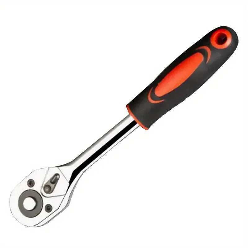 1/4", 3/8", 1/2" Ratchet Wrench Set – 24 Tooth Drive Socket Wrench Tool, Multi-Function DIY Hand Tool with Ratchet Handle