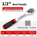 24 Tooth Drive Ratchet Wrench Set 1/4 3/8 1/2 Inch Multi-functional DIY Hand Tool Socket for Home Repair