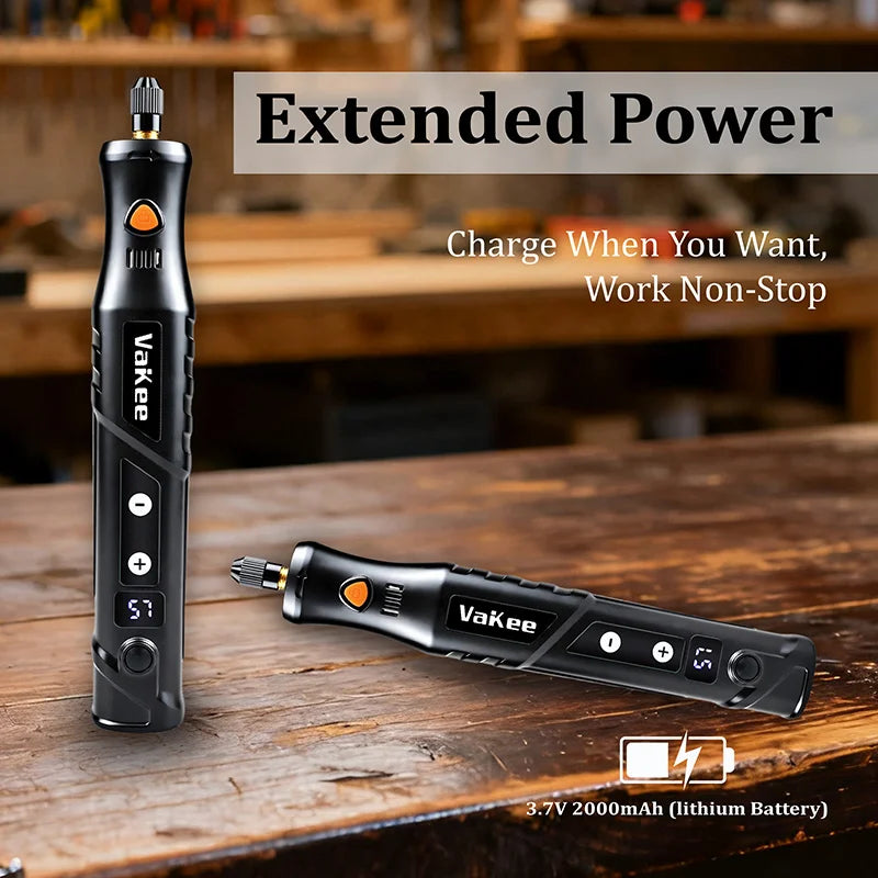 DIY Mini Cordless Electric Drill (USB) Tool, suitable for jewelry, metal, glass processing, etc. Mini cordless drill bit set, in