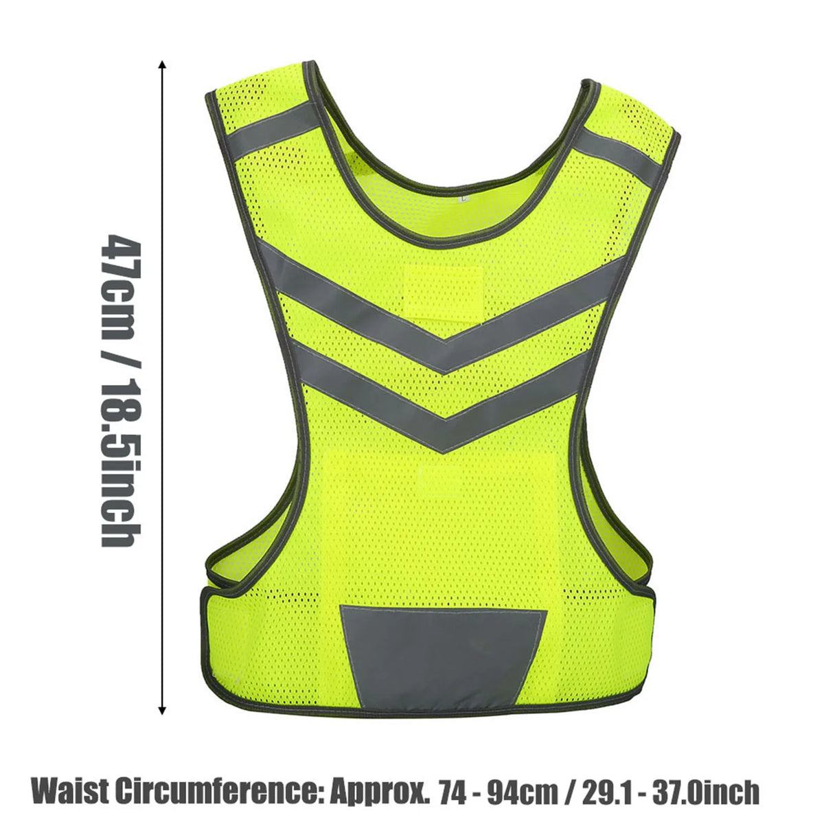 High-Visibility Adjustable Reflective Safety Harness Vest – Night Running, Cycling & Construction
