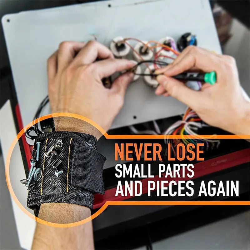 Magnetic Wristband for Holding Screws, Nails & Drill Bits, Cool Tool Gifts for Men, Dad, Husband Birthday