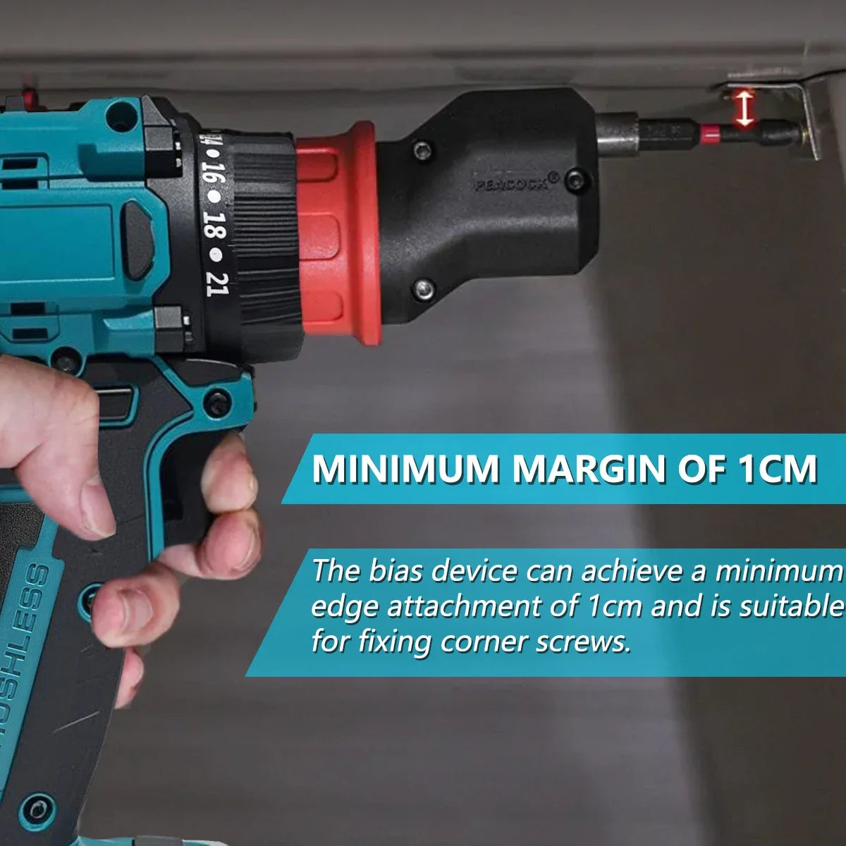 10mm 21+2 Torque Brushless Electric Drill Cordless Electric Screwdriver Household Tool For Makita 18V-21V Battery（No battery）