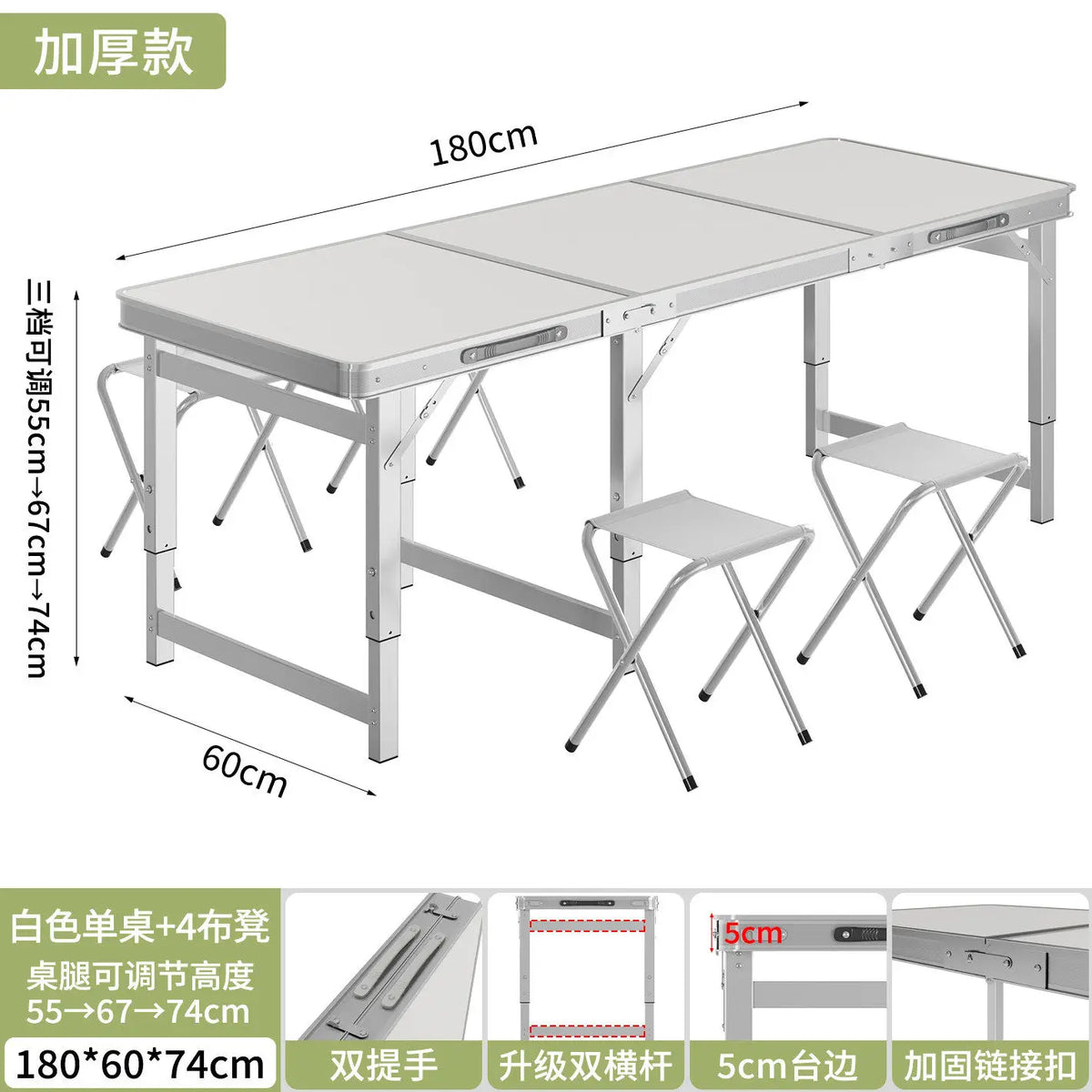Foldable Work Table Desk Camping Side Barbecue Table Lightweight Patio Tavolo Campeggio Richiudibile Outdoor Furniture