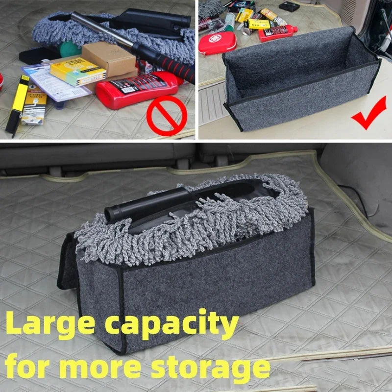 Heavy-Duty Anti-Slip Felt Car Trunk Tool Bag & Organizer