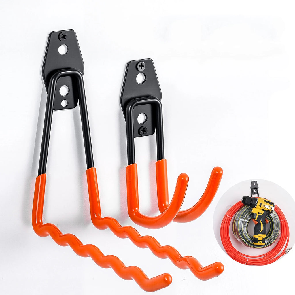 Heavy-Duty Wall Mount Garage & Garden Tool Storage Hooks