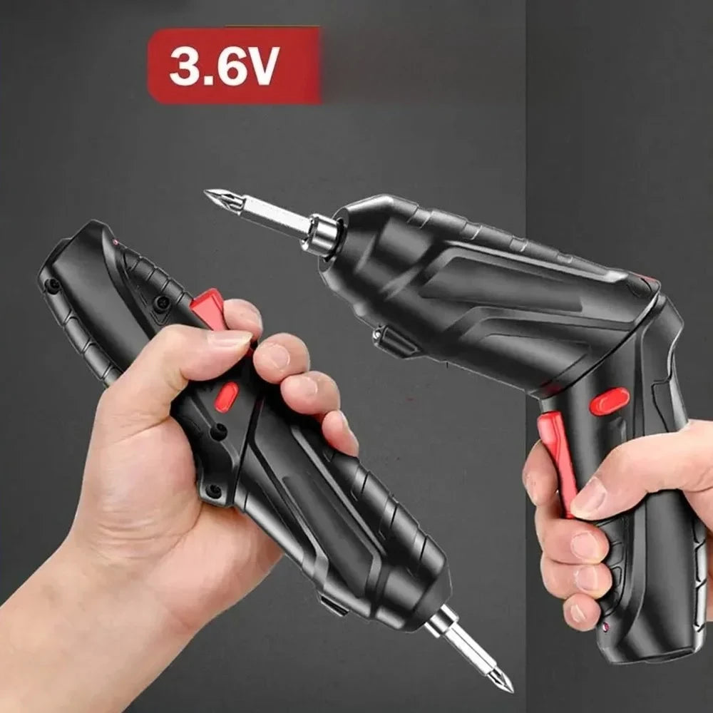 3.6V Cordless Electric Tool Set For Home Maintenance300mAh Lithium Battery Mini Drill Power Screwdriver Repair Tool Kit With Box