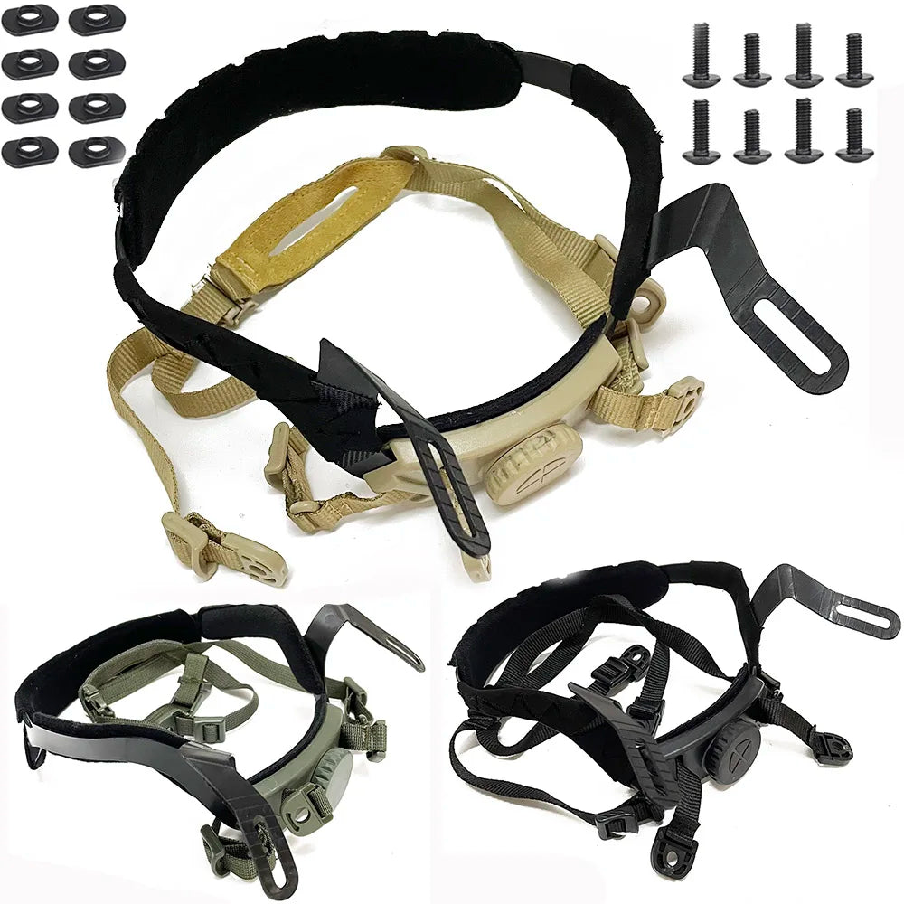 Helmet Inner Suspension System Shooting Hunting CS Helmets Adjustable Head Lock Strap Accessories for FAST SF HIGH CUT HELMET