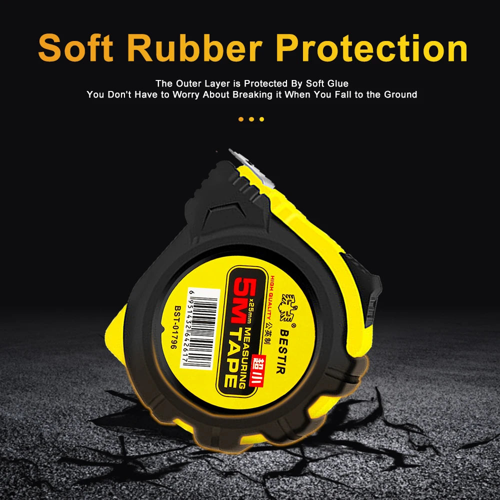 High-Precision Metric & Feet Lockable Measuring Tape