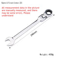 Universal 72-Tooth Ratchet Wrench, Automatic, Fast and Labor-Saving, Dual-Use, with Open End, Movable Head, Open Plummer, 1pcs