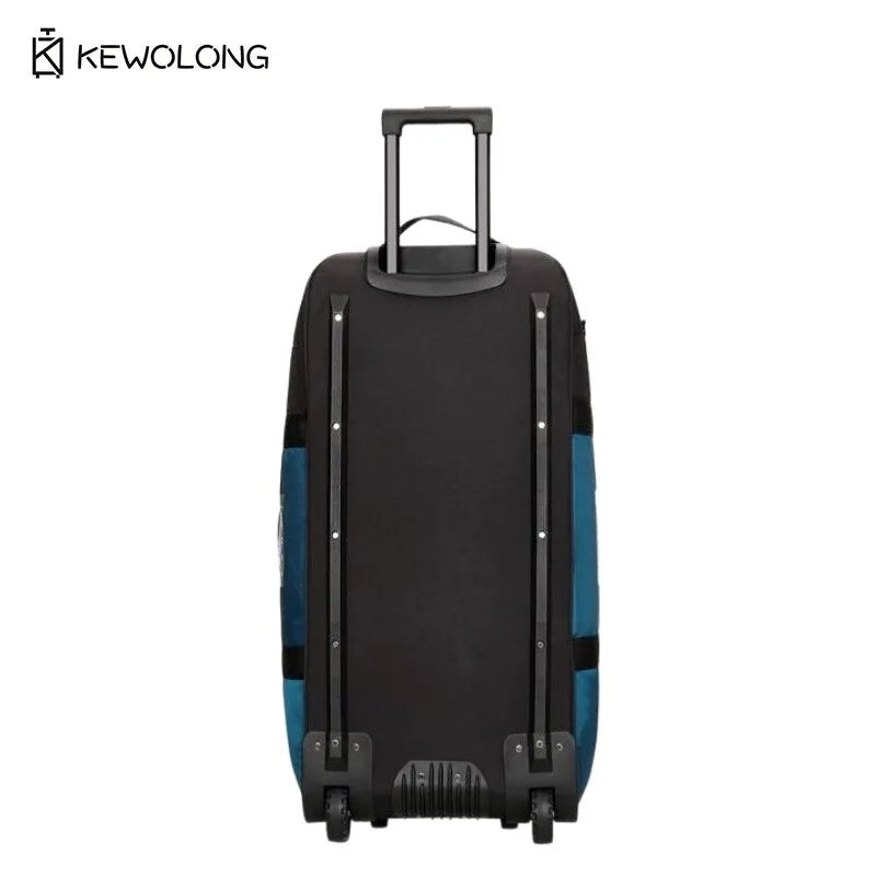 Waterproof Rolling Gear Bag - 90L Large Capacity Wheeled Backpack with Pull Strap, Heavy Duty Duffel for Camping Equipment