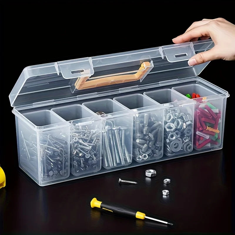 7-Piece Modular Tool & Hardware Organizer Box Set