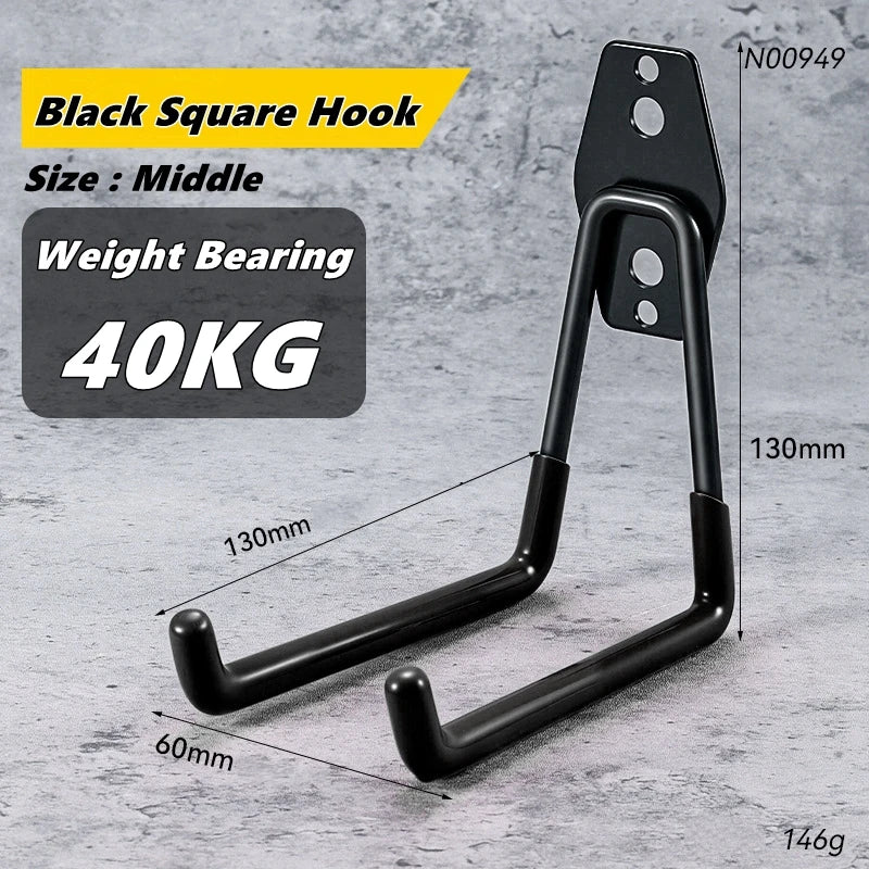 Heavy-Duty Wall Mount Garage & Garden Tool Storage Hooks