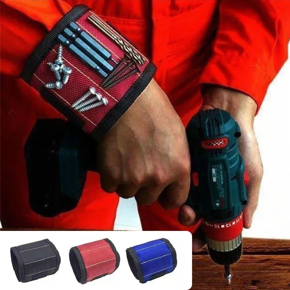 Magnetic Wristband for Holding Screws Nails Drilling Bits Wrist Tool Holder Belts with Strong Magnets Cool Gadgets for Men