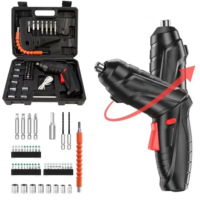 3.6v Power Tools Set Household Maintenance Repair Built-inLithium Battery Mini Household Electric Drill Cordless Screwdriver Col