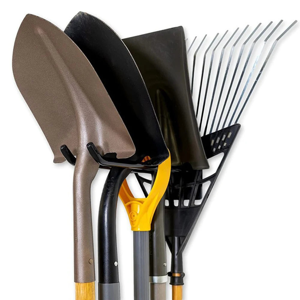 Multi-Purpose Carbon Steel Wall Rack for Garden & Garage Tools