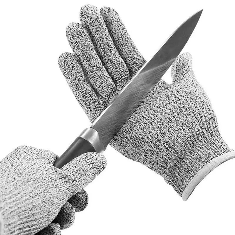 1 Pair Grade 5 Cut Resistant Gloves Scratch Resistant Glass Cutting Security Protection Gloves For Kitchen Gardeners Work Gloves