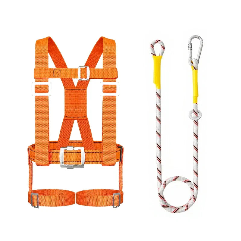 Full-Body 5-Point Fall Protection Safety Harness – Adjustable High-Altitude Work & Climbing Belt