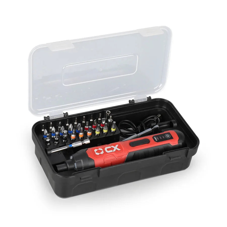 Cordless Electric Screwdriver, Rechargeable, 2000mAh Lithium Battery, Mini Drill, 4V Power Tools Set, Household Maintenance Re
