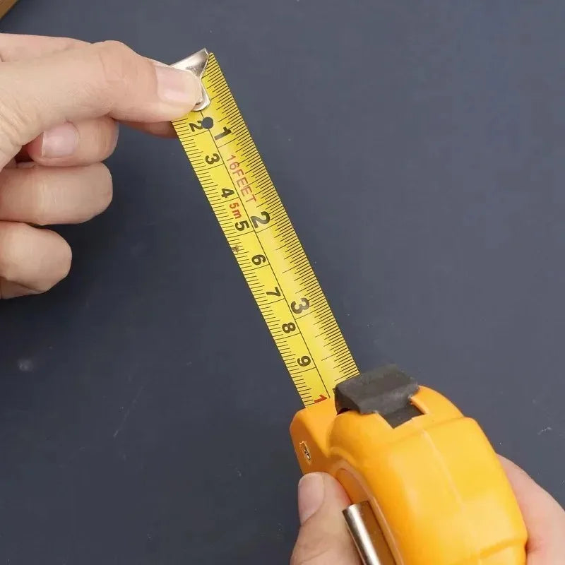 Self-Locking Heavy-Duty ABS Tape Measure with Steel Blade