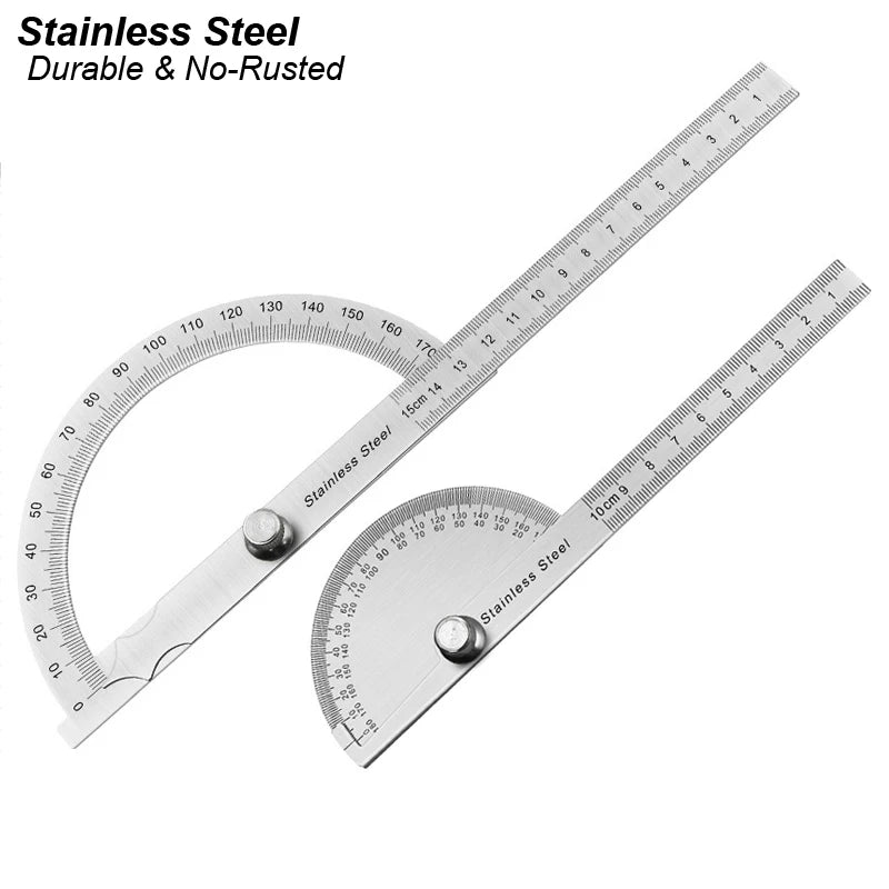 180-Degree Stainless Steel Digital Protractor & Angle Finder Ruler