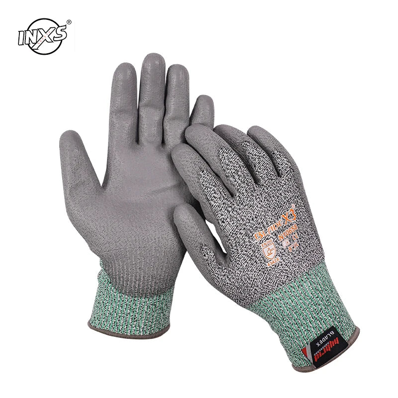 N10658 Cut Resistant Work Gloves Level 3 Protection Non-Slip Breathable Safety Gloves for Gardening Construction Industrial Work
