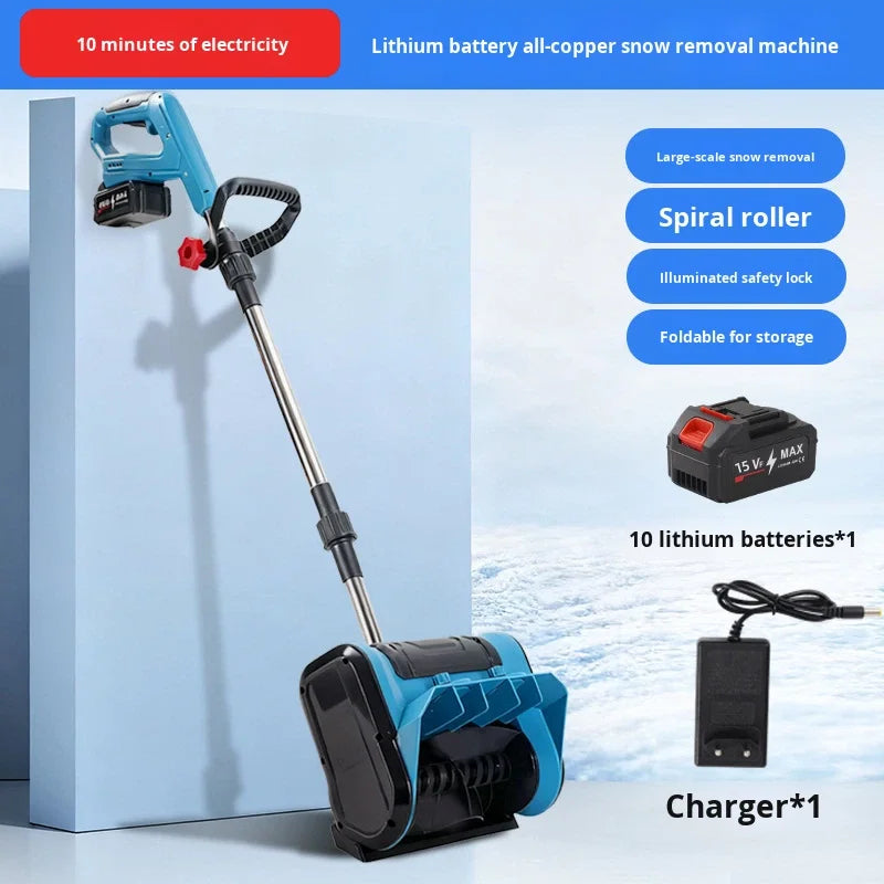 Cordless Electric Snow Shovel & Sweeper – High-Power Lithium Battery Portable Shovel
