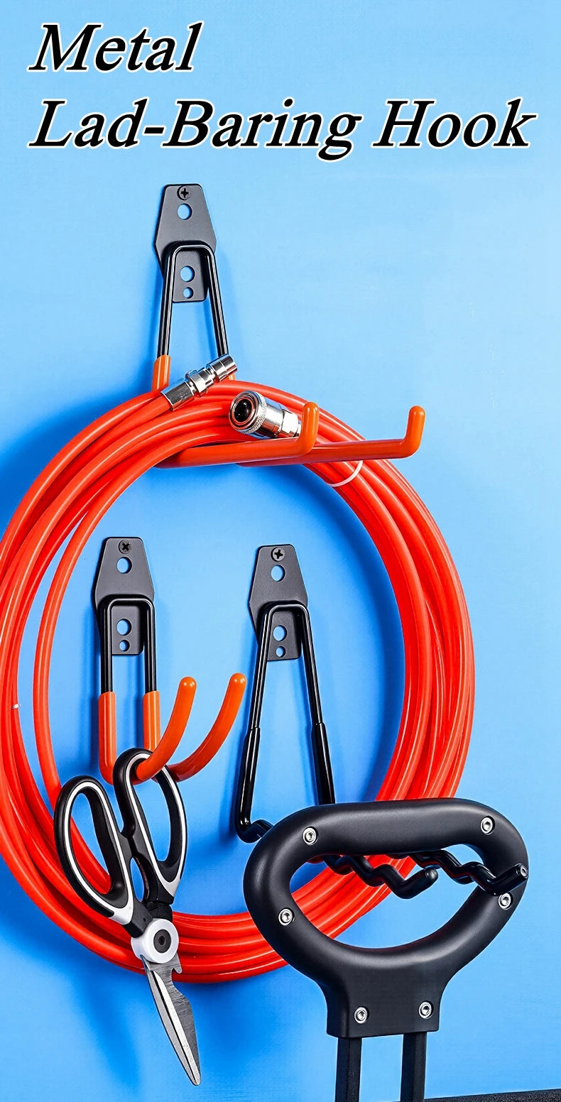 Heavy-Duty Wall Mount Garage & Garden Tool Storage Hooks